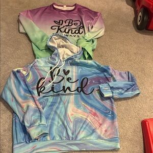 Be Kind Tie-Dye Hoodies (2 Lot Bundle)